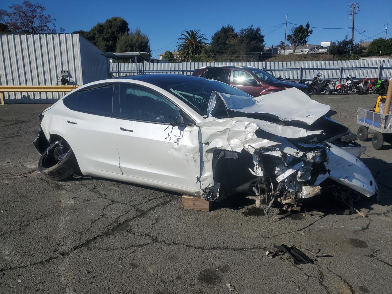 VIN 5YJ3E1ECXNF266786 2022 TESLA MODEL 3 no.4