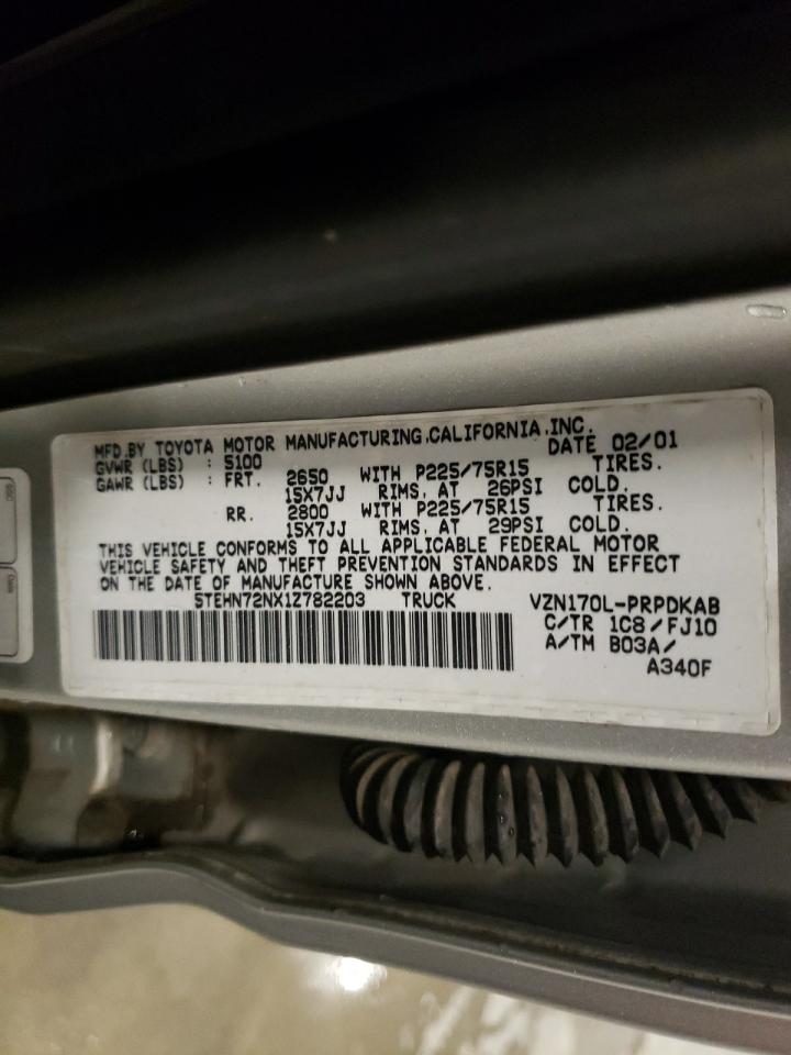 2001 Toyota Tacoma Double Cab VIN: 5TEHN72NX1Z782203 Lot: 80901014