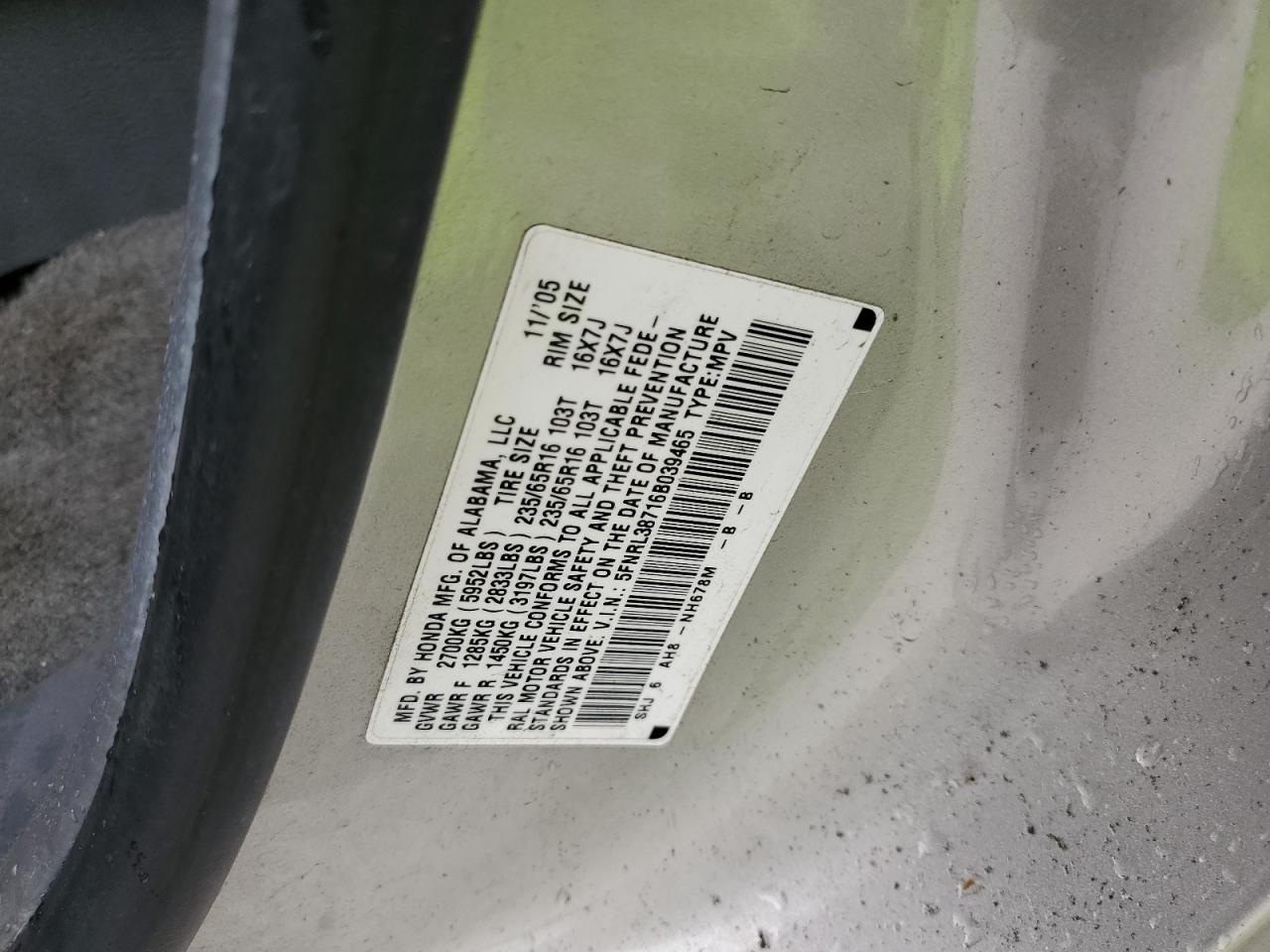 2006 Honda Odyssey - Image 15