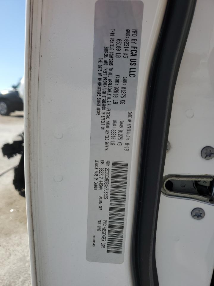 VIN 2C3CDXBG3KH715555 2019 DODGE CHARGER no.13