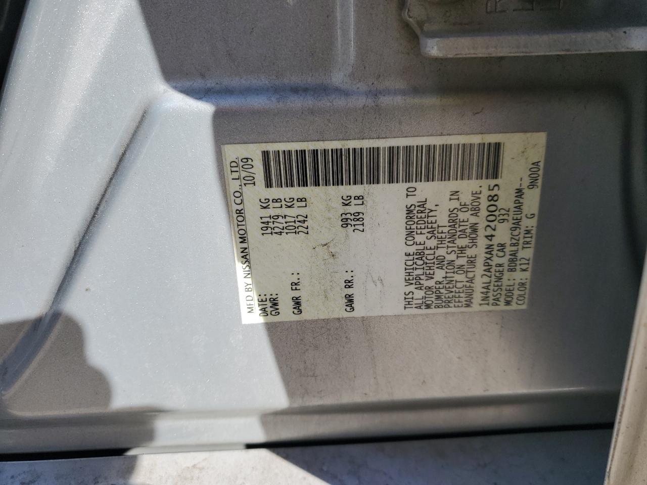 2010 Nissan Altima - Image 12