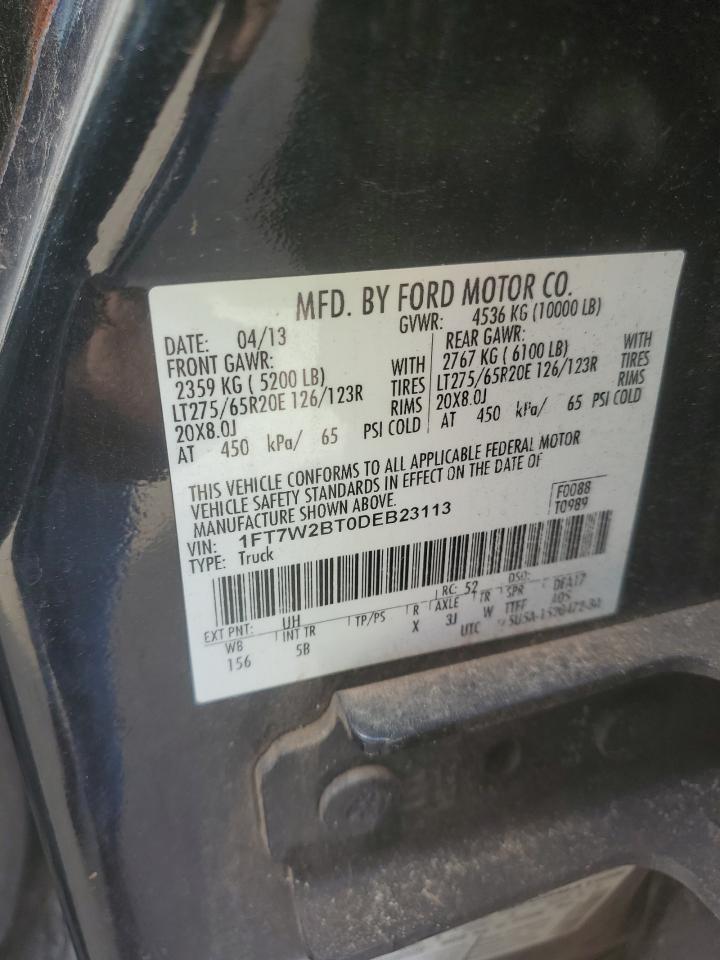 2013 Ford F250 Super Duty VIN: 1FT7W2BT0DEB23113 Lot: 79457984