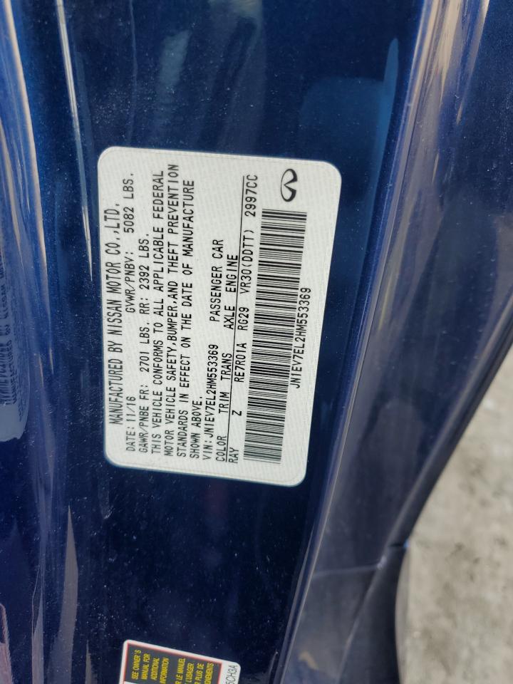 2017 Infiniti Q60 Premium VIN: JN1EV7EL2HM553369 Lot: 82995964