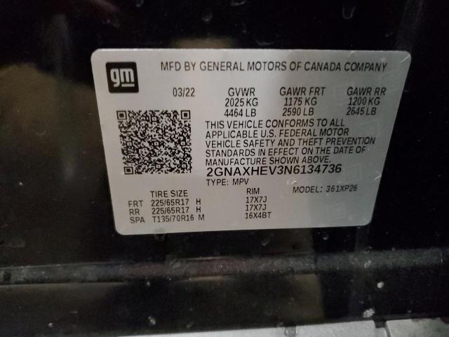 2GNAXHEV3N6134736 Chevrolet Equinox LS 13