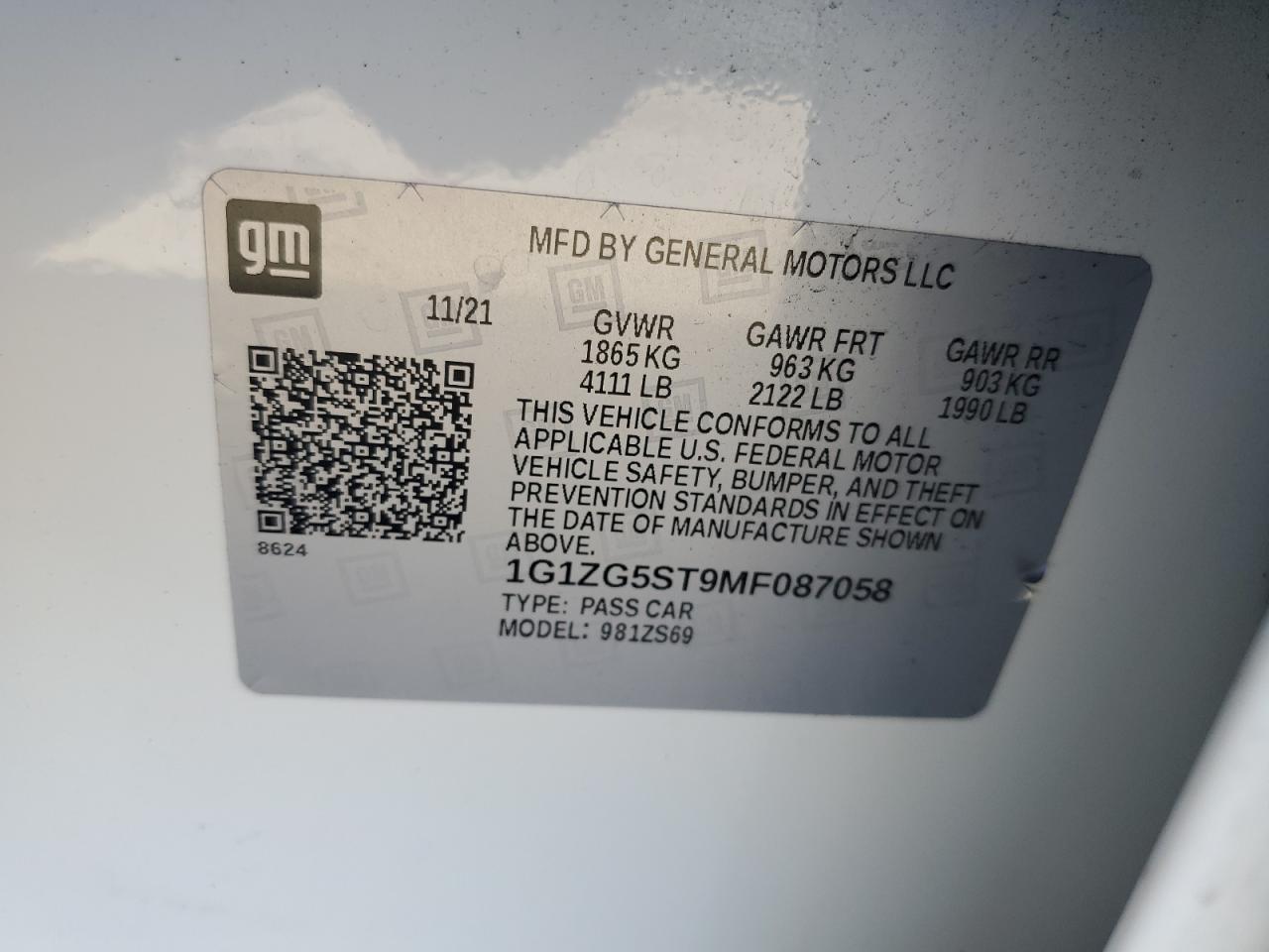2021 Chevrolet Malibu - Image 12