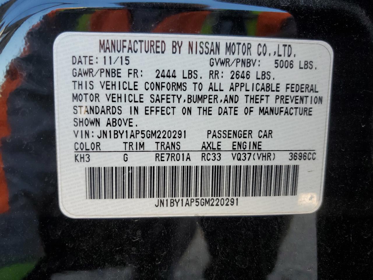 2016 Infiniti Q70 - Image 14