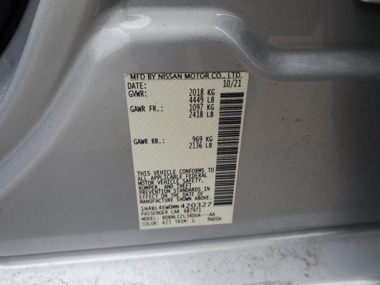 2021 Nissan Altima - Image 14