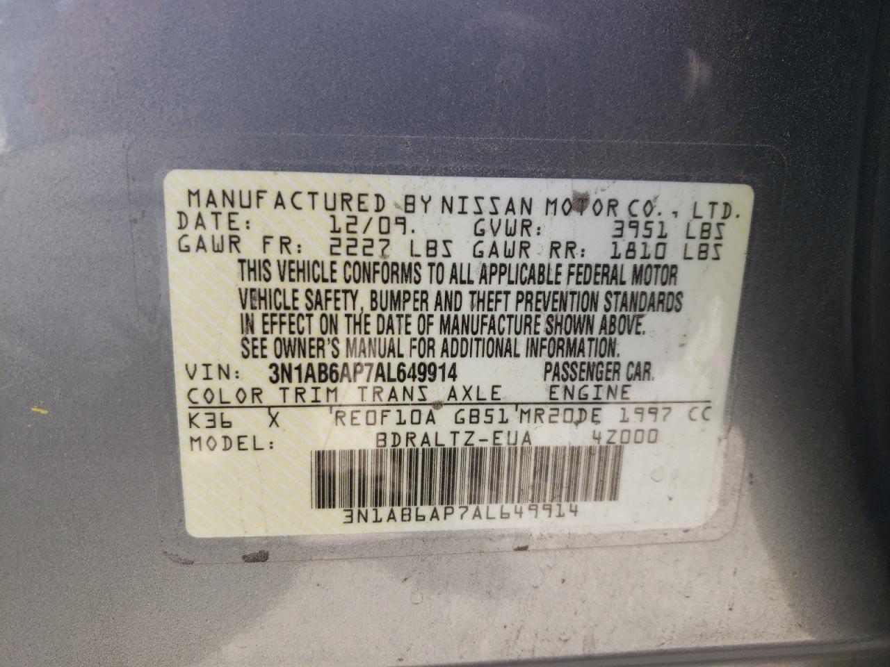 2010 Nissan Sentra - Image 14