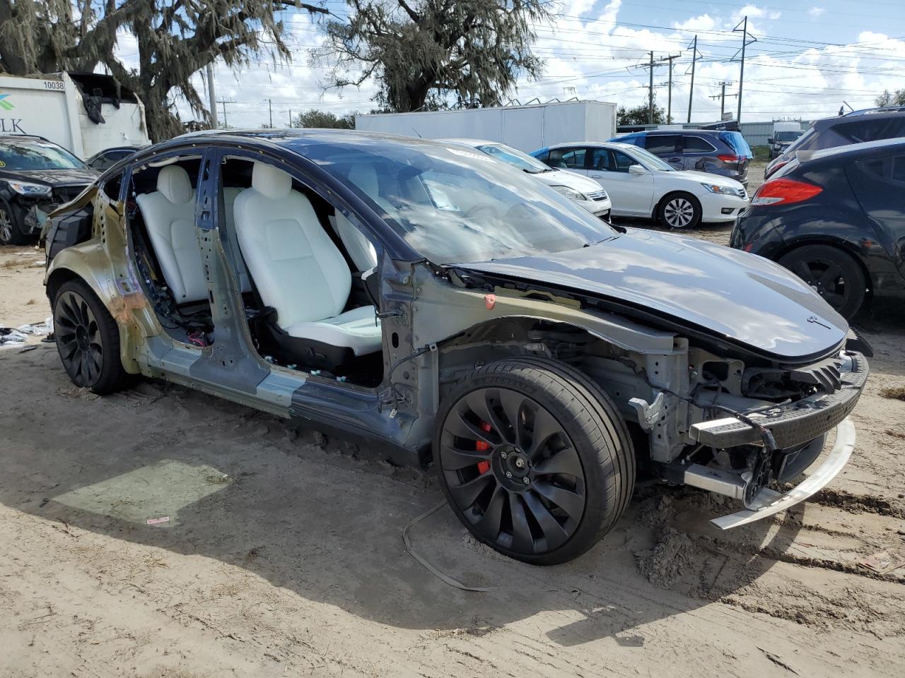 VIN 5YJ3E1EC2MF913549 2021 TESLA MODEL 3 no.4