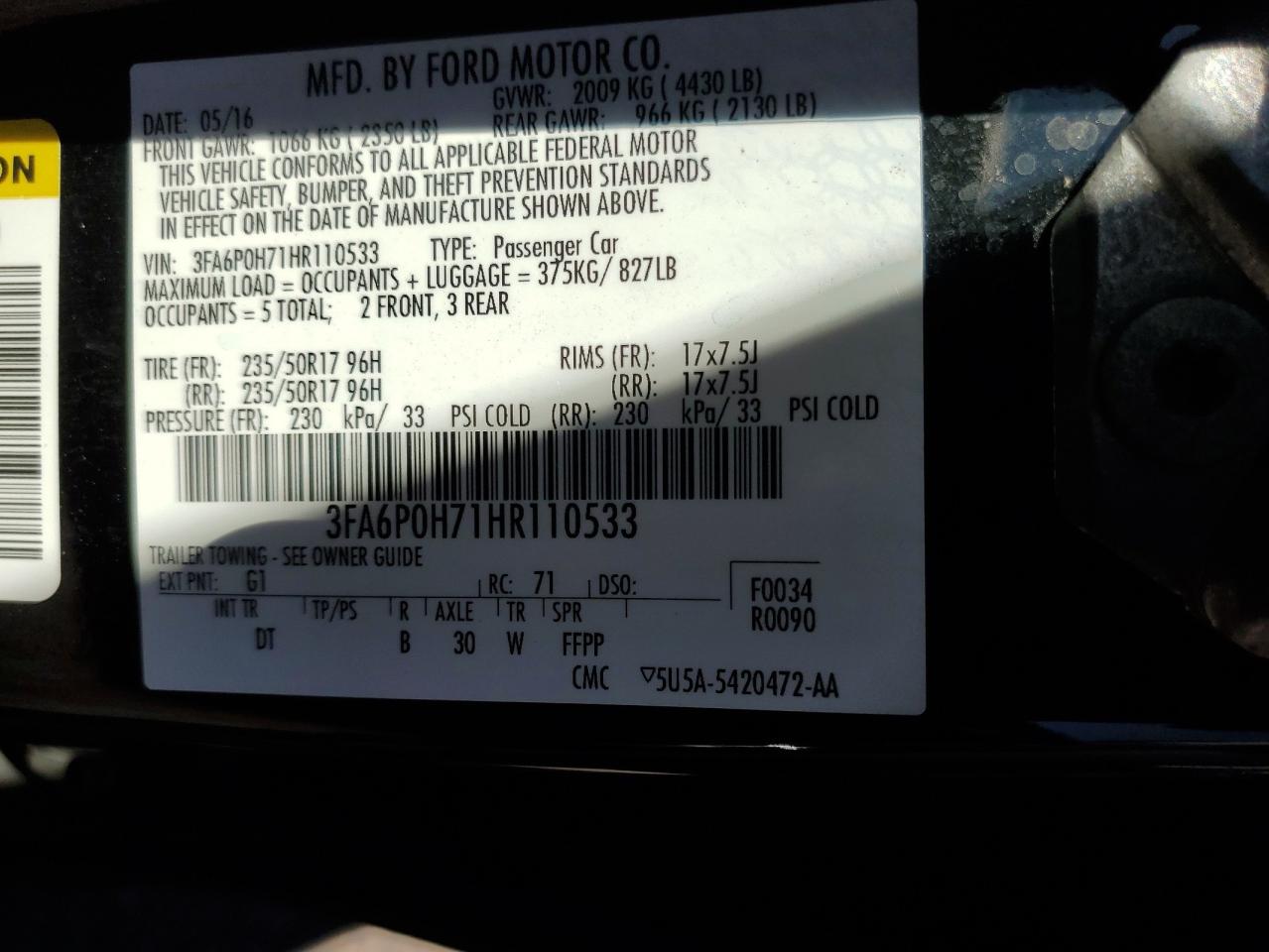 2017 Ford Fusion - Image 13