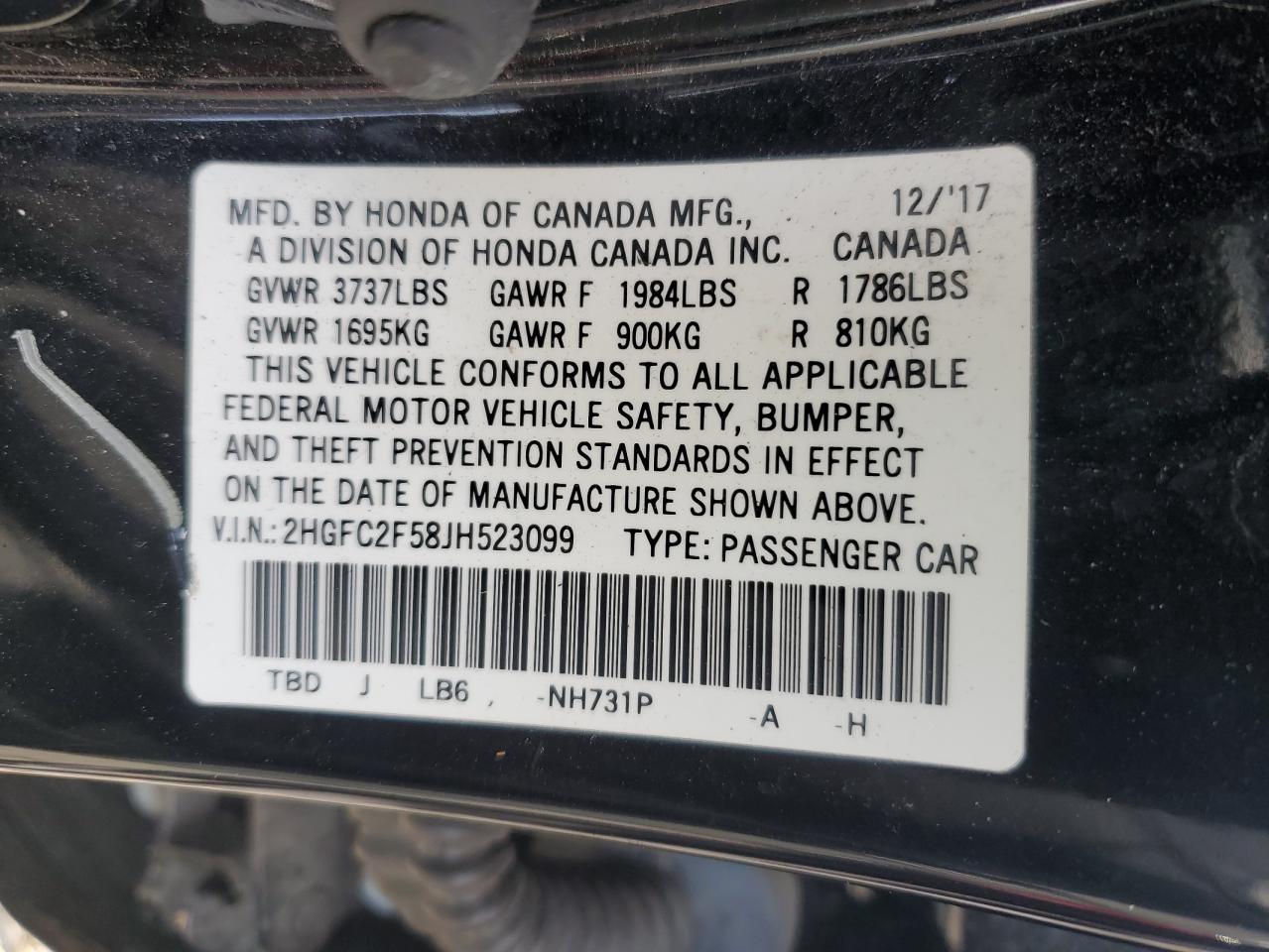 2018 Honda Civic - Image 14