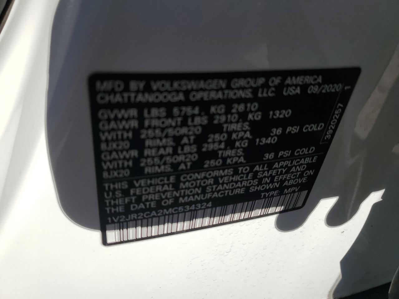 2021 Volkswagen Atlas - Image 15