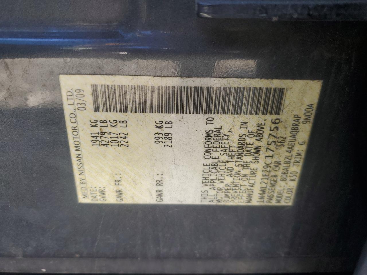 2009 Nissan Altima - Image 12