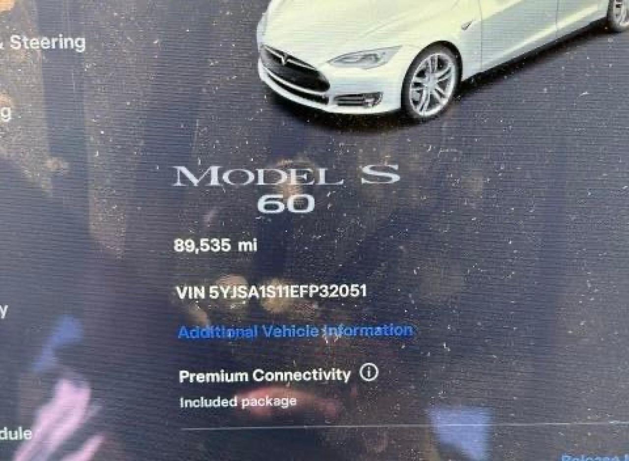 2014 Tesla Model S VIN: 5YJSA1S11EFP32051 Lot: 80589574