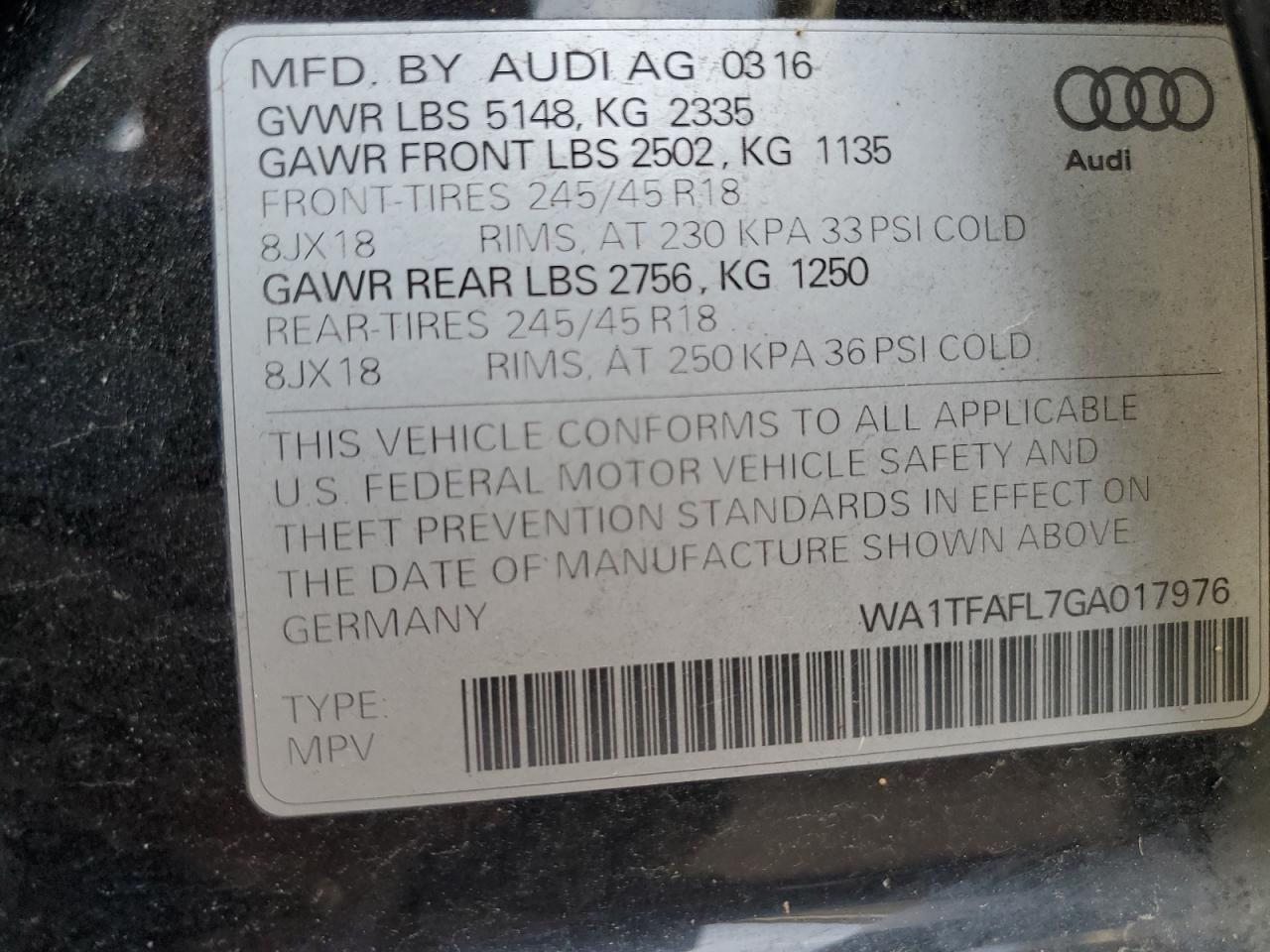 2016 Audi A4 - Image 12