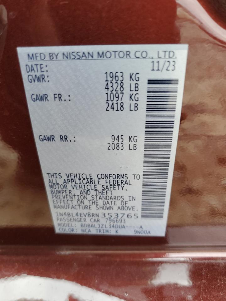 1N4BL4EV8RN353765 2024 NISSAN ALTIMA - Image 13