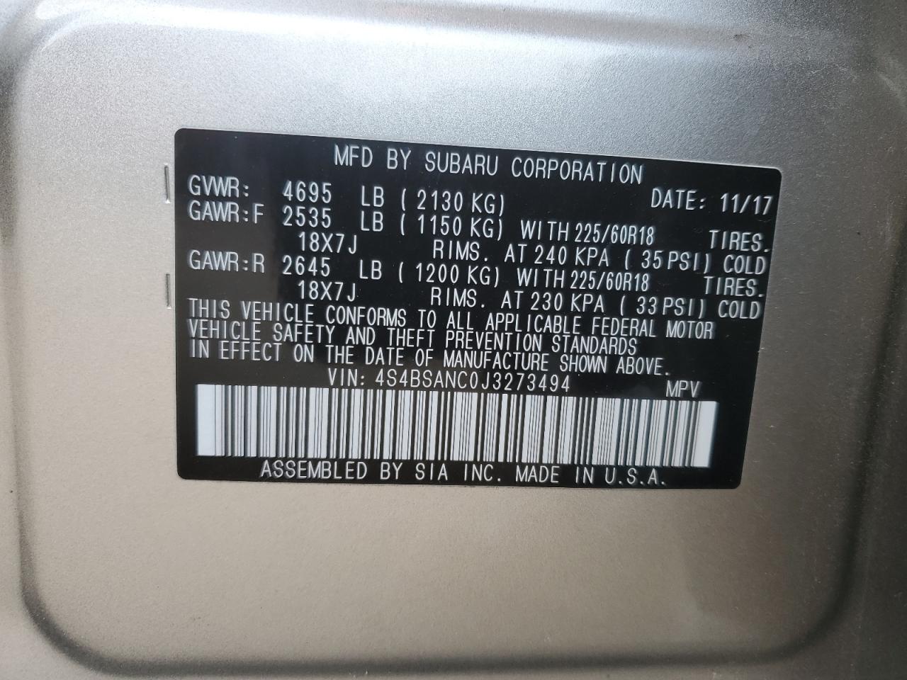 2018 Subaru Outback - Image 16