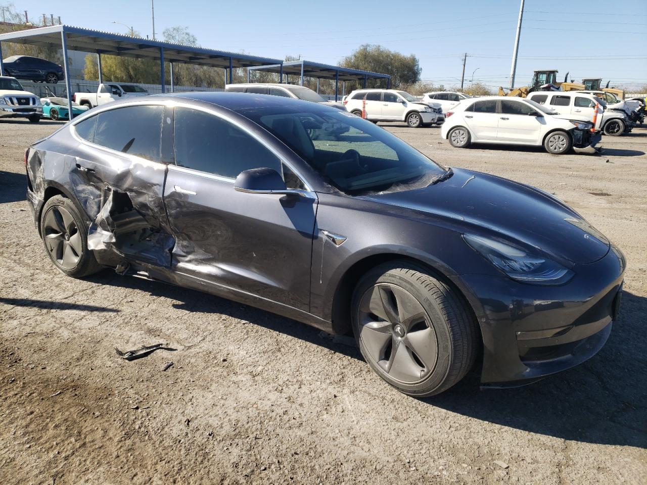 VIN 5YJ3E1EA5JF123723 2018 TESLA MODEL 3 no.4