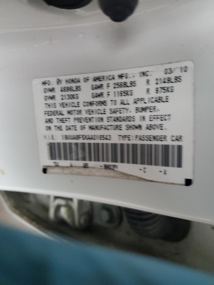 2010 Acura Tl VIN: 19UUA8F5XAA016543 Lot: 81272224