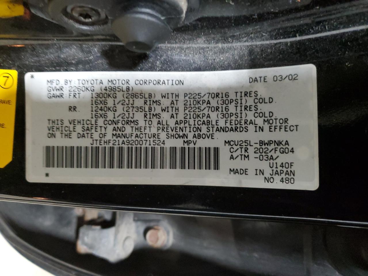 2002 Toyota Highlander - Image 16