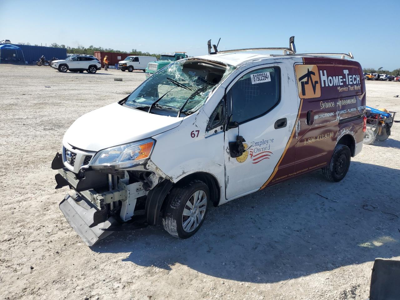 2021 Nissan Nv200 2.5S en Venta en Arcadia, FL - Rollover