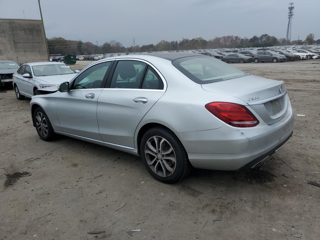 VIN 55SWF4KB9FU039614 2015 MERCEDES-BENZ C-CLASS no.2