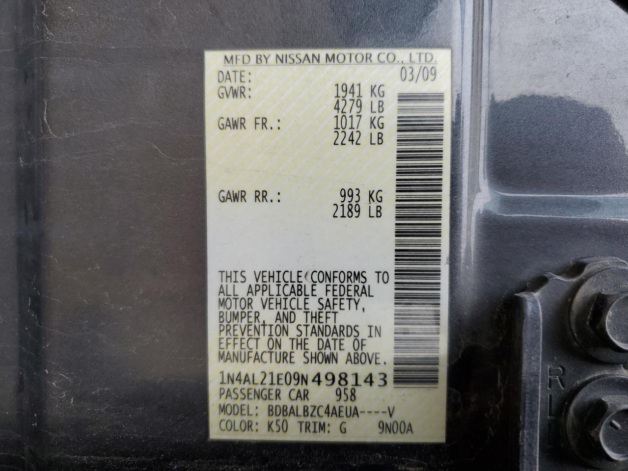 2009 Nissan Altima - Image 12