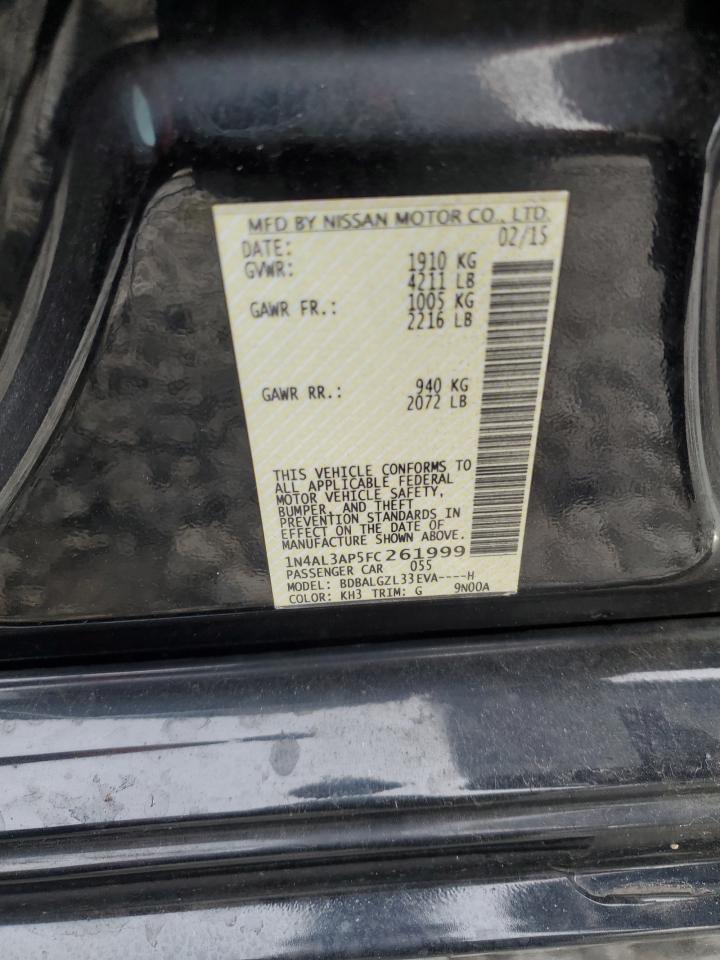 2015 Nissan Altima 2.5 VIN: 1N4AL3AP5FC261999 Lot: 82438204