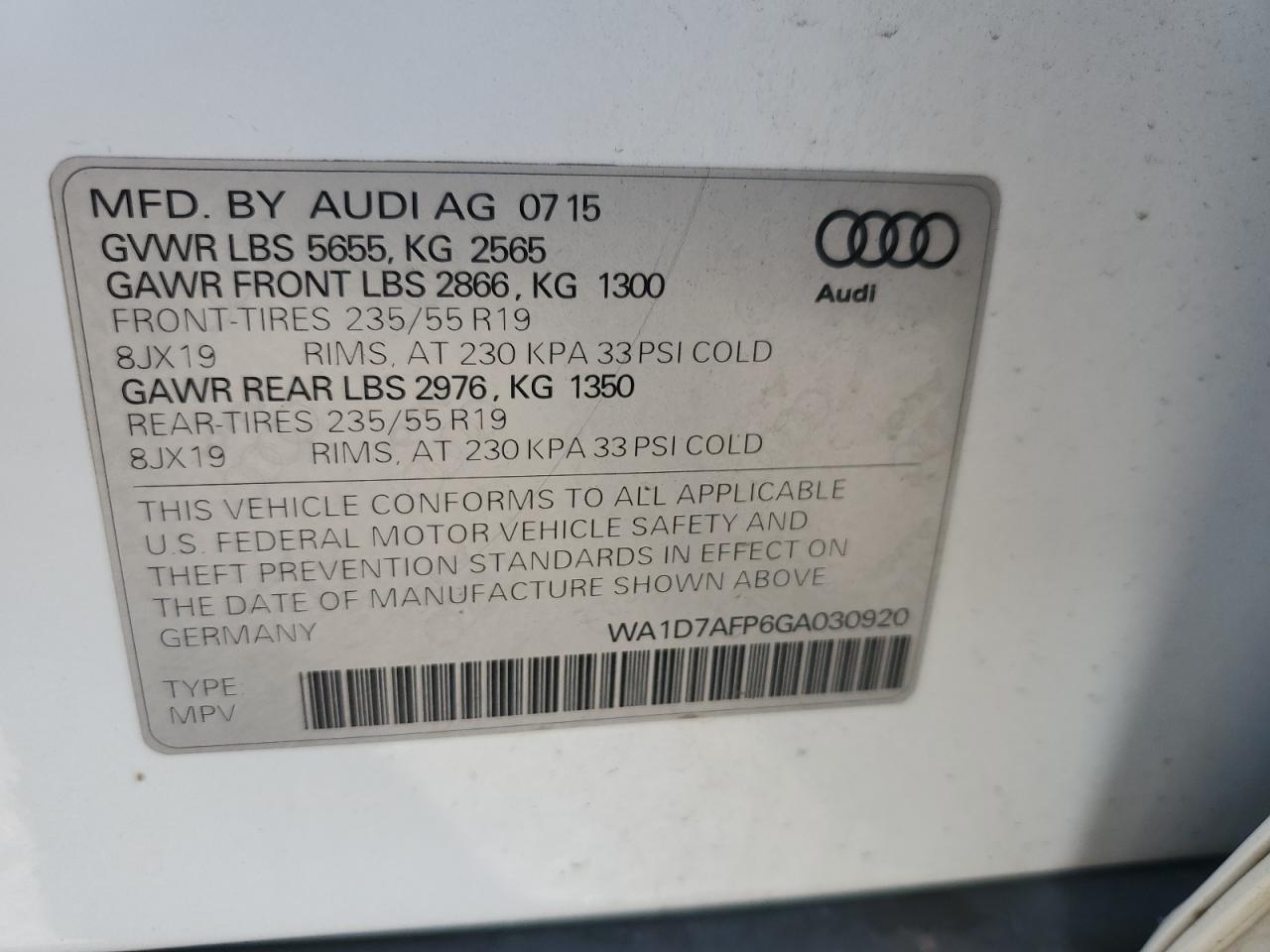 2016 Audi Q5 - Image 13