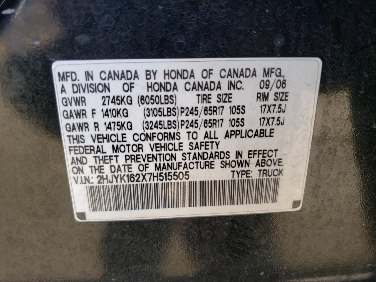 2007 Honda Ridgeline - Image 14