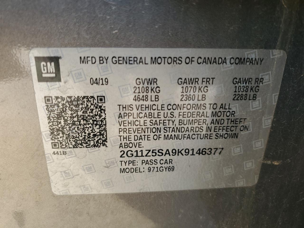2019 Chevrolet Impala - Image 12