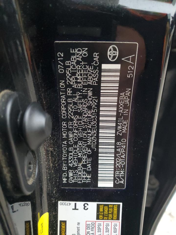 2012 Toyota Prius V VIN: JTDZN3EU3C3157921 Lot: 79671144