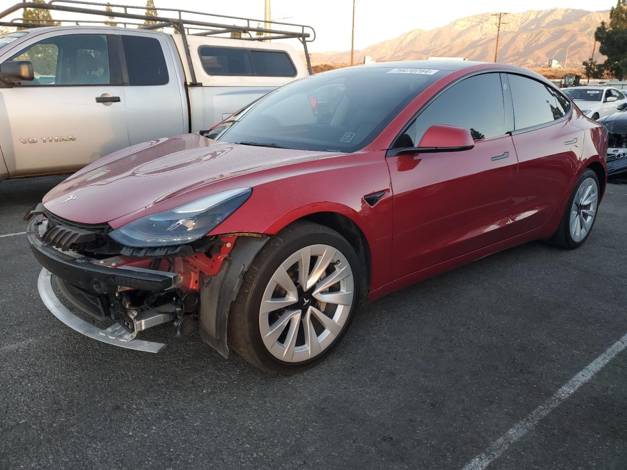 VIN 5YJ3E1EB9NF276863 2022 TESLA MODEL 3 no.1