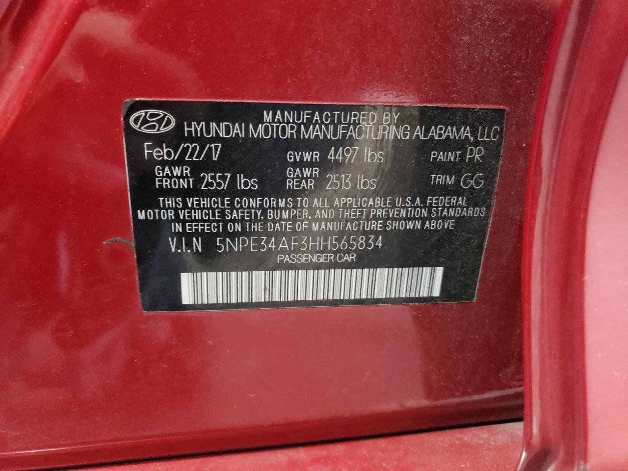 2017 Hyundai Sonata - Image 14