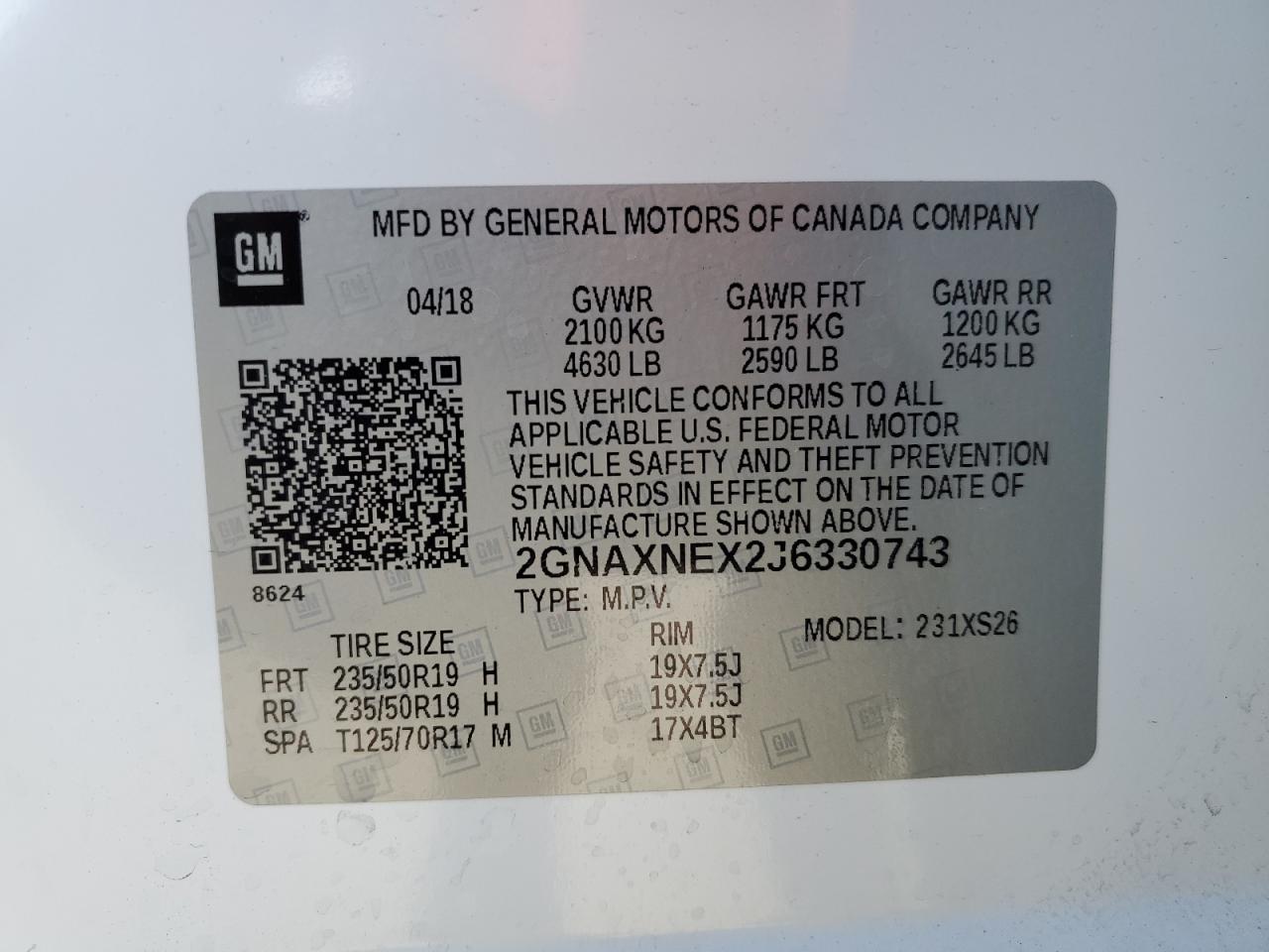 2018 Chevrolet Equinox - Image 14