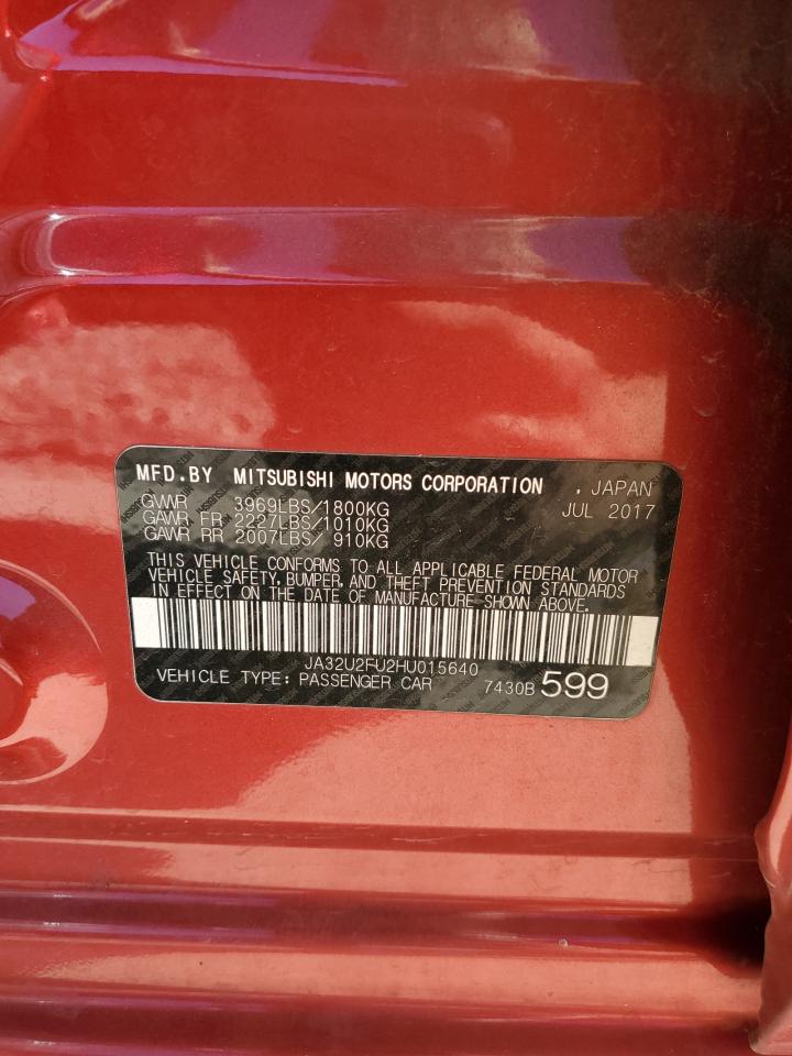 2017 Mitsubishi Lancer Es VIN: JA32U2FU2HU015640 Lot: 80364904