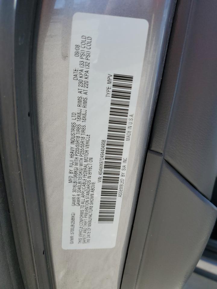2009 Subaru Tribeca Limited VIN: 4S4WX97D494404908 Lot: 68326875