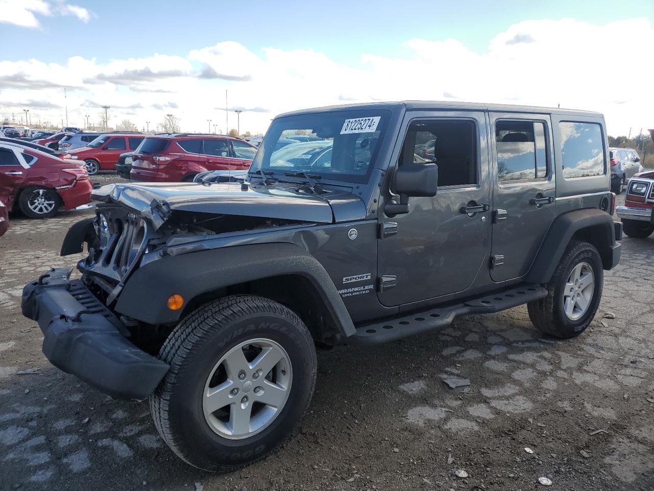 2016 Jeep Wrangler Unlimited Sport VIN: 1C4BJWDG1GL335485 Lot: 81225274