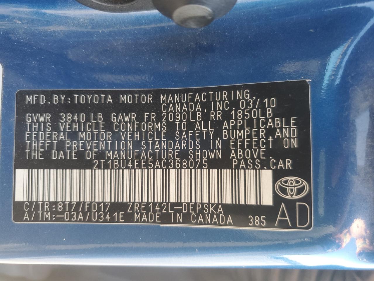 2010 Toyota Corolla - Image 12
