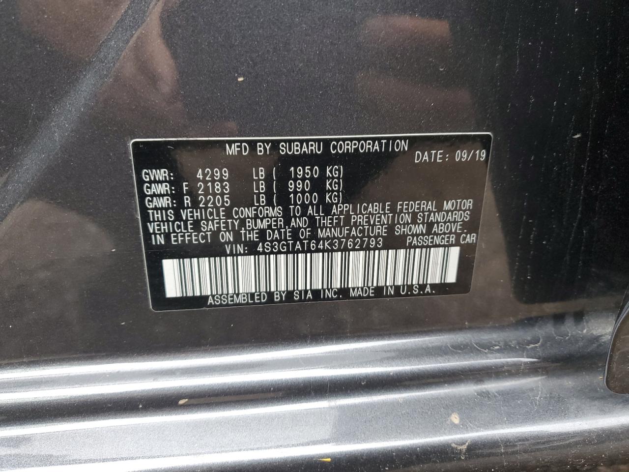 2019 Subaru Impreza - Image 12