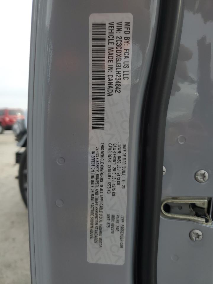 2020 Dodge Charger Scat Pack VIN: 2C3CDXGJ3LH234842 Lot: 81507194
