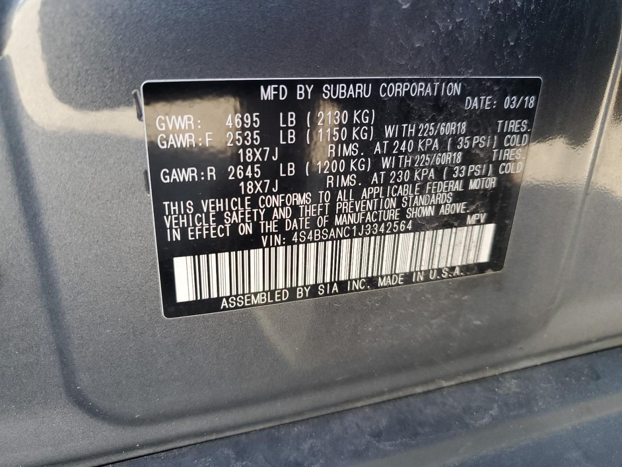 2018 Subaru Outback - Image 15