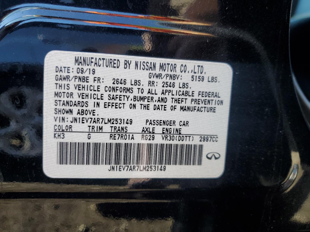 2020 Infiniti Q50 - Image 13