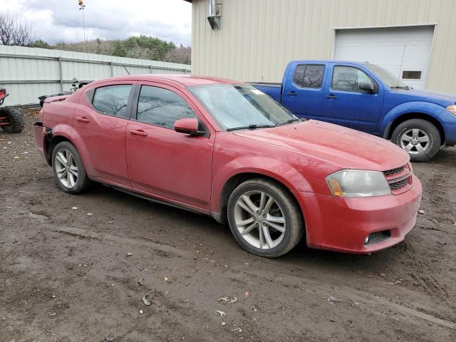 Sedans DODGE AVENGER 2014 Czerwony