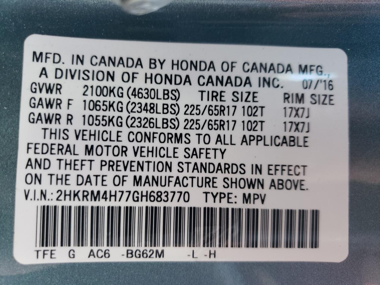 2016 Honda CR-V - Image 13