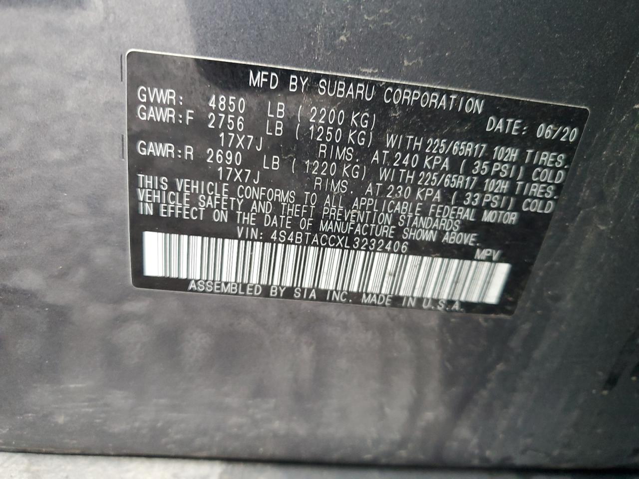 2020 Subaru Outback - Image 12