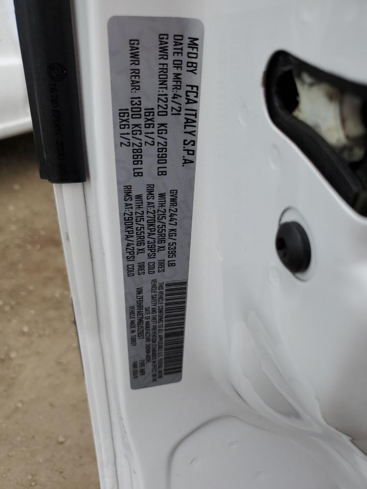 2021 Ram Promaster City VIN: ZFBHRFAB7M6U52657 Lot: 80797314