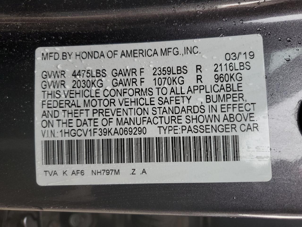 2019 Honda Accord - Image 12