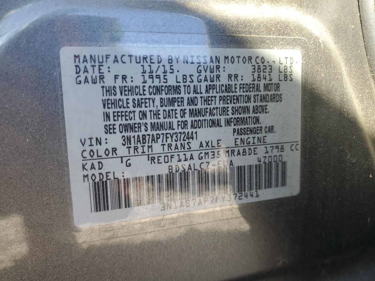 2015 Nissan Sentra - Image 12