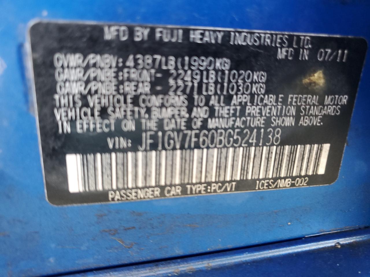 2011 Subaru WRX - Image 12